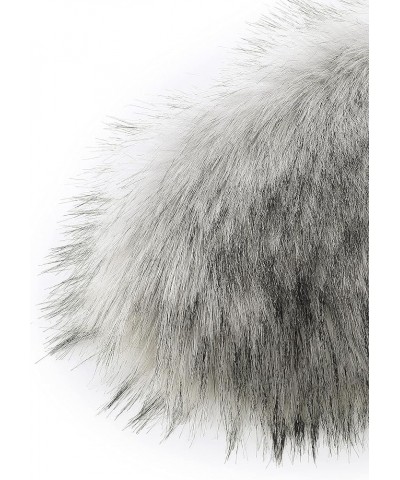 Women's Faux Fur Shawl Party Faux Fur Collar Fur Wraps for Winter Bridal Wedding Cover Up Gray $19.00 Coats