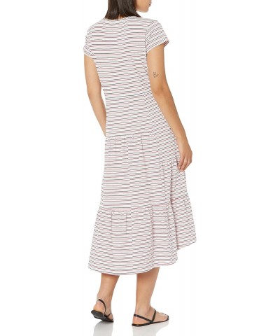 Women's Tiered Midi Dress, Iconic Multi Stripe, Small $33.63 Dresses