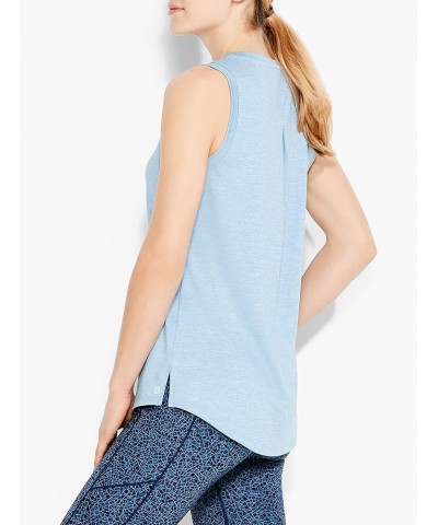 Women's Flowfit Pleat Back Tank Blue Mix $10.90 Tanks