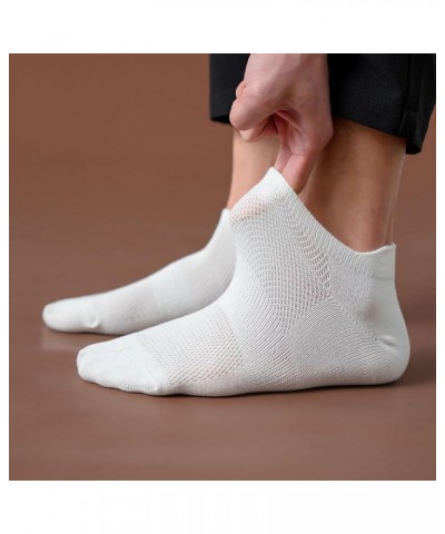 Womens Ankle Socks Athletic Running Low Cut Socks With Tab 6 Pairs White $7.94 Activewear