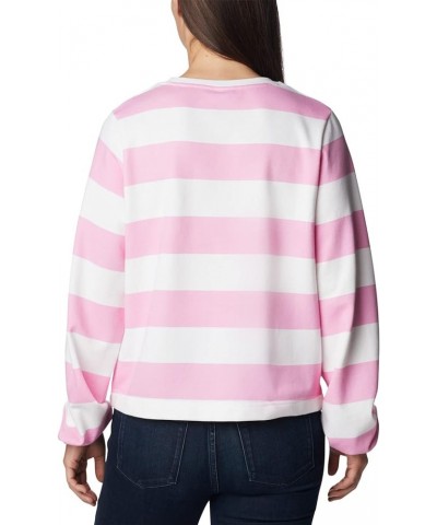 Women's Trek Seasonal Ft Graphic Crew Wild Rose/Rugby Stripe $19.72 Jackets