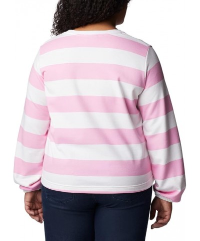 Women's Trek Seasonal Ft Graphic Crew Wild Rose/Rugby Stripe $19.72 Jackets