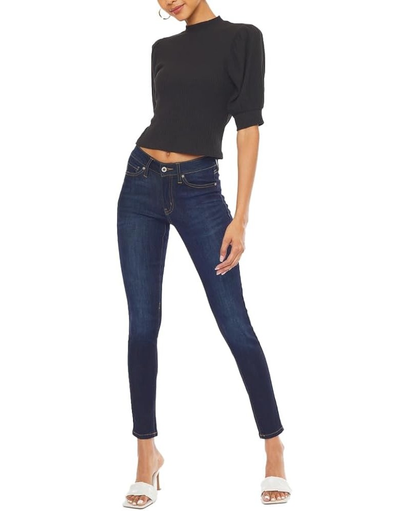 Kan Can Women's Mid Rise Super Skinny Jeans - Basic - KC7092 Sd $42.87 Jeans