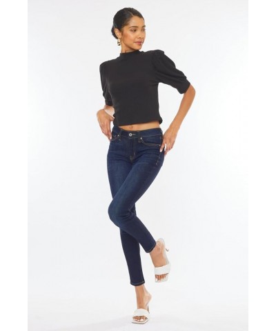 Kan Can Women's Mid Rise Super Skinny Jeans - Basic - KC7092 Sd $42.87 Jeans