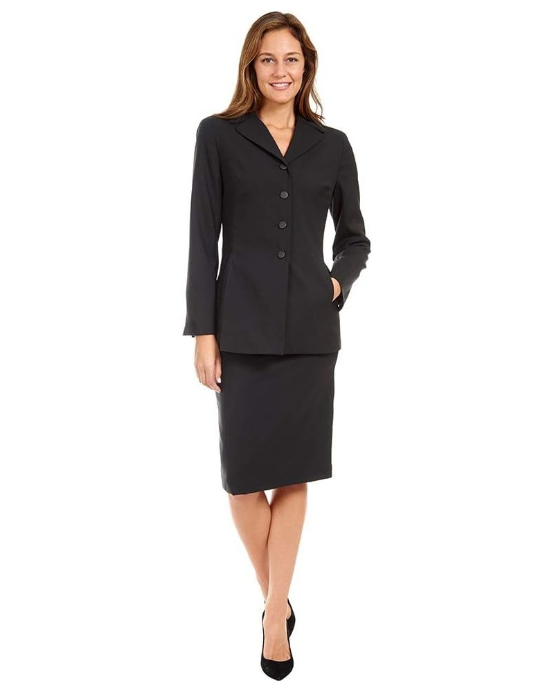 Women's 3 Piece Jacket/Skirt/Pant Set Black $38.98 Suits