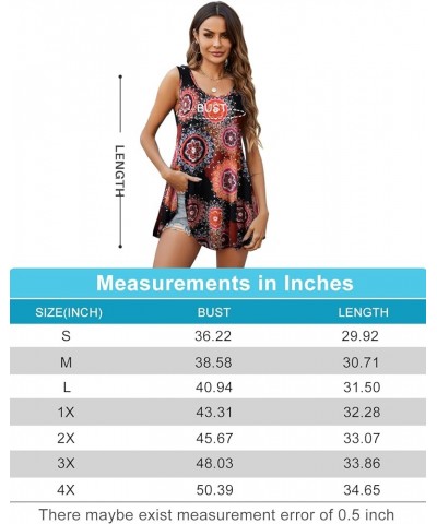 Women's Tunics Tank Tops Sleeveless Loose Fit T-Shirt with Flare Hem Comfy Swing Blouse (Available in Plus Size) Flower24 $12...