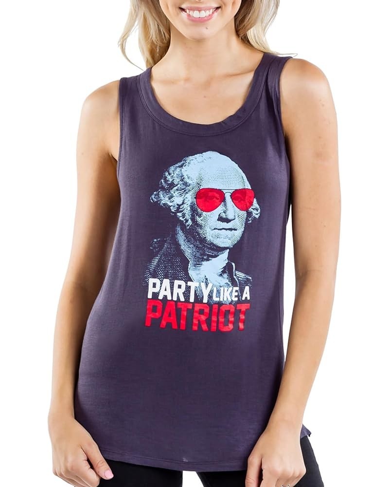 Patriotic Tank Tops for Women - Red White Blue 4th of July Tops for Women - Casual Summer Tanks for July 4th Party Like a Pat...