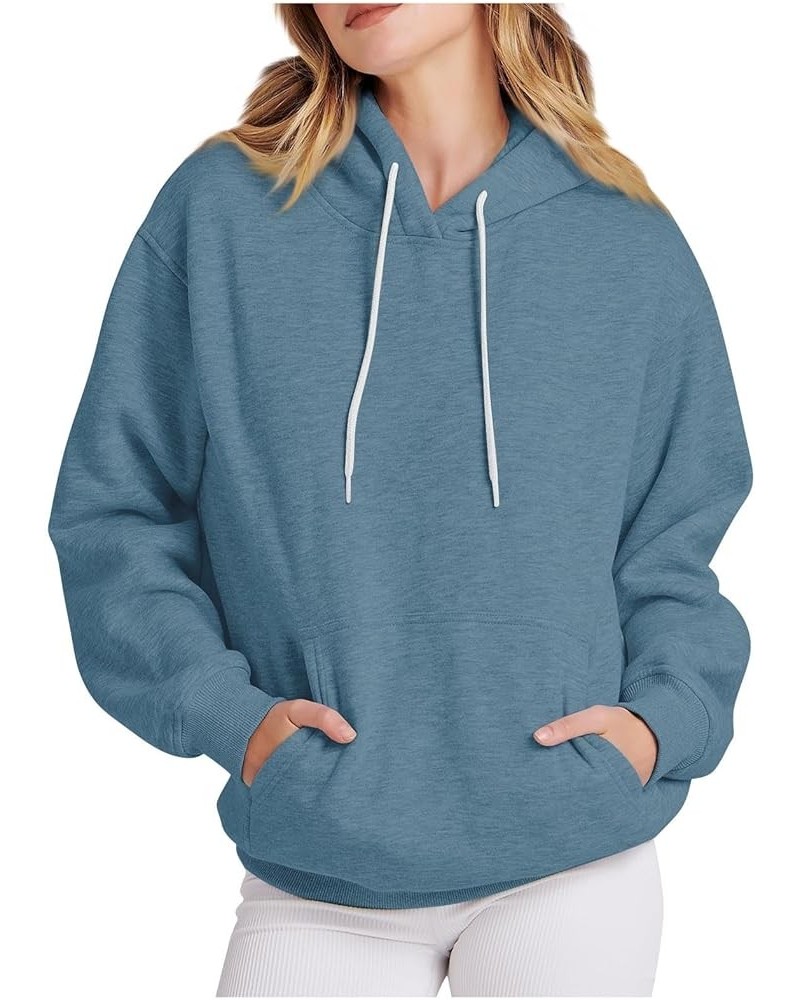 Womens Cute Hoodies Pullover Oversized Sweatshirts Trendy Graphic Hooded Sweatshirts Lightweight Casual Outfits Light Blue $1...