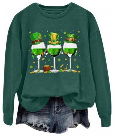 CRHOOHR Womens St Patricks Day Shirt Cute Shamrock Graphic Gift Sweathirt Lucky Irish Blessed Pullover Trendy Holiday Outfits...