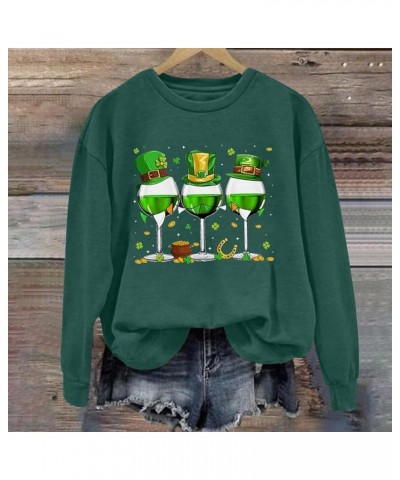 CRHOOHR Womens St Patricks Day Shirt Cute Shamrock Graphic Gift Sweathirt Lucky Irish Blessed Pullover Trendy Holiday Outfits...