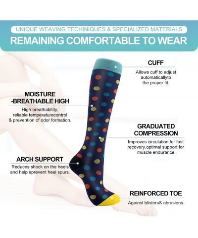 Compression Socks, (7 Pairs) for Men & Women 15-20 mmHg is Best for Athletics, Running, Flight Travel, Support Multicoloured ...