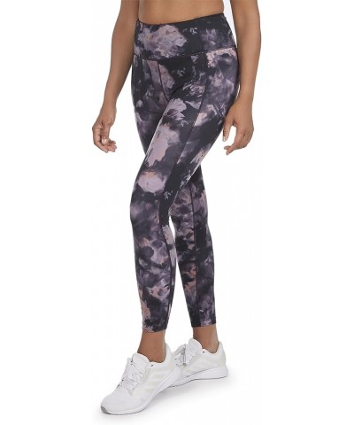 Women's Ice Dye Printed 7/8 Legging Black Salt $13.96 Activewear