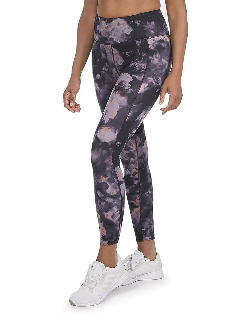 Women's Ice Dye Printed 7/8 Legging Black Salt $13.96 Activewear