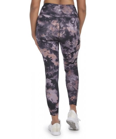 Women's Ice Dye Printed 7/8 Legging Black Salt $13.96 Activewear