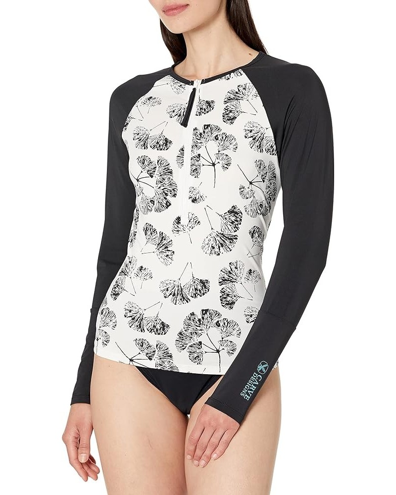 Women's Kona Rashguard Cloud Ginkgo/Black $29.67 Swimsuits