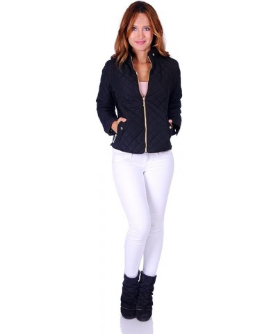 Women's Lightweight Quilted Jacket (Size S - 3X) Black $22.12 Jackets