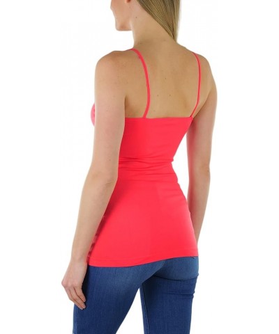 Women's Stretch Layering Scoop Neck Camisole Tanks & Camis Seamless - Coral $10.37 Tanks