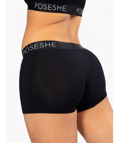 Women's Boxer Briefs 3" Inseam, Boyshorts Panties Underwear S-5XL All Black - 3 Inseam $11.76 Lingerie