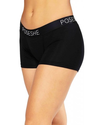 Women's Boxer Briefs 3" Inseam, Boyshorts Panties Underwear S-5XL All Black - 3 Inseam $11.76 Lingerie