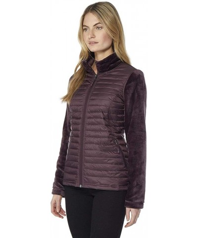 Women's Luxe Fur Mix Media eggplant $25.17 Jackets