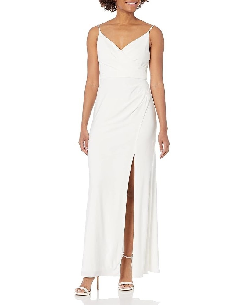 Women's Jersey Draped Gown Ivory $52.47 Dresses