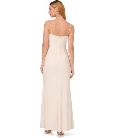 Women's Jersey Draped Gown Ivory $52.47 Dresses