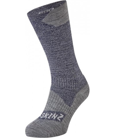 Weather Mid Length Socks Navy Blue/Grey Marl $16.32 Socks