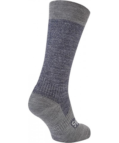 Weather Mid Length Socks Navy Blue/Grey Marl $16.32 Socks