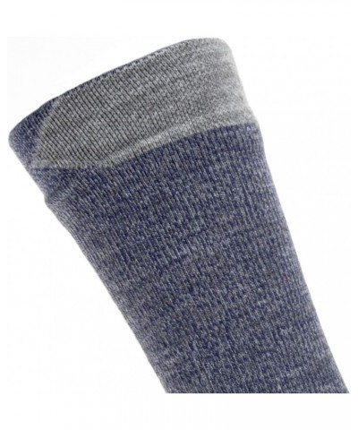 Weather Mid Length Socks Navy Blue/Grey Marl $16.32 Socks