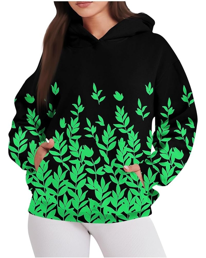 Oversized Sweatshirt for Women fleece Hoodies Fall winter basic Long sleeve Comfy pullover 2-green $13.18 Hoodies & Sweatshirts