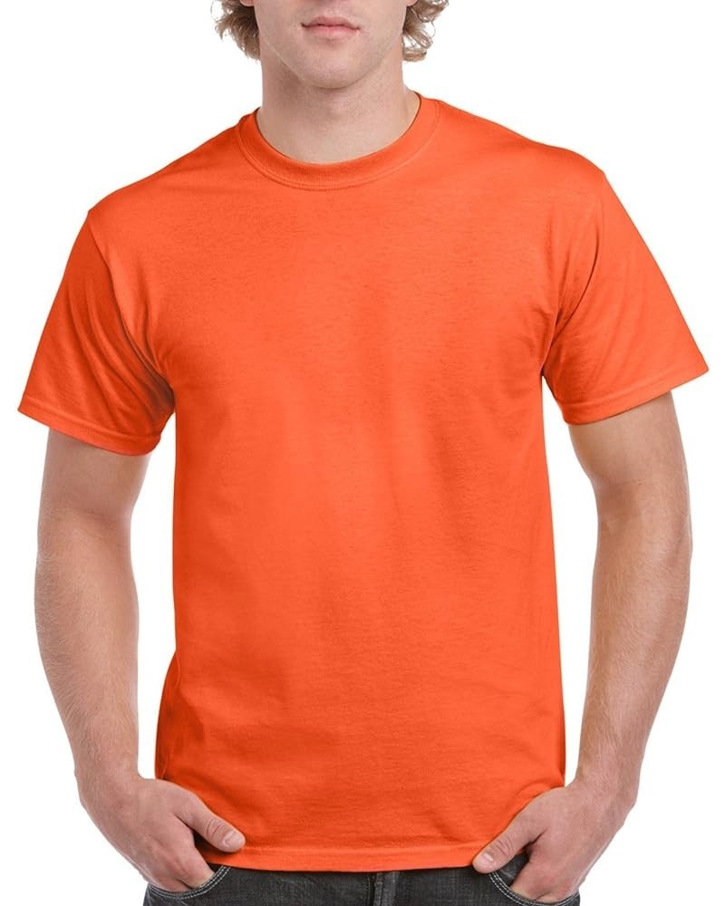 Men's Short Sleeve 4-Pack Cotton Jersey T-Shirt Orange $7.03 T-Shirts