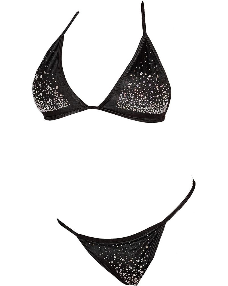 Fashion Rhinestone Design Bikini Set Starburst $21.12 Swimsuits