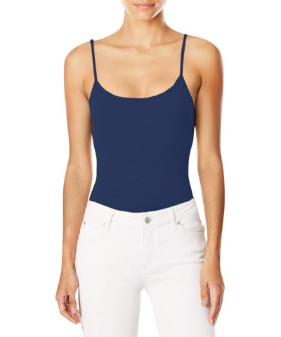 Women's Cami with Built-in Shelf Bra, Stretch Cotton Camisole, Adjustable Straps Navy -1 Pack 1 $10.97 Tanks