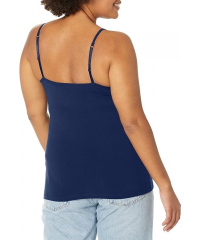 Women's Cami with Built-in Shelf Bra, Stretch Cotton Camisole, Adjustable Straps Navy -1 Pack 1 $10.97 Tanks