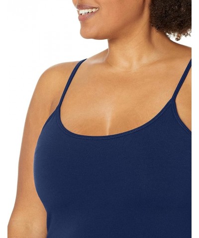 Women's Cami with Built-in Shelf Bra, Stretch Cotton Camisole, Adjustable Straps Navy -1 Pack 1 $10.97 Tanks