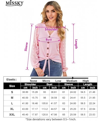 Women's V Neck Lace Patchwork Long Sleeve Ribbed Knit Pullover Sweater Tops Shirts Light Pink-button Down Tops $12.25 Sweaters