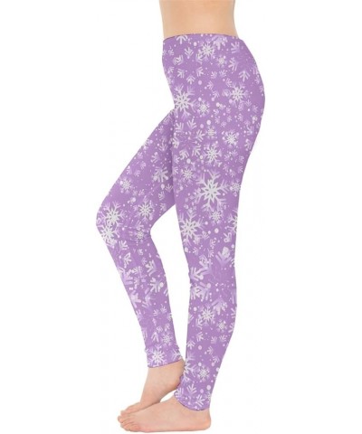 Womens Legging Pants Ugly Christmas Leggings Xmas Night Candy Cookies Elf Stretchy Tights, XS-5XL Orchid 2 $9.02 Leggings