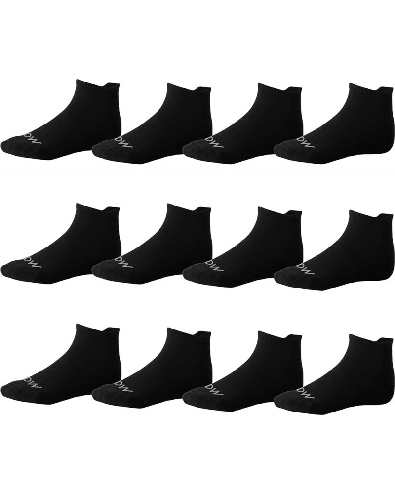 Womens Runner Ankle Socks - Low-Cut Colorful Socks (Size 9-11 and 10-13) 12 Pairs Running Black $9.90 Activewear