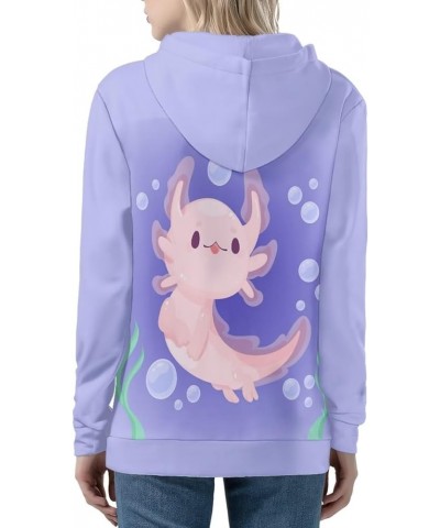 Cute Jacket Women Zip Up Hoodie XS-5XL Fashion Hoodies & Sweatshirts Teens Hooded Pullover Tops Axolotl Design $22.50 Hoodies...