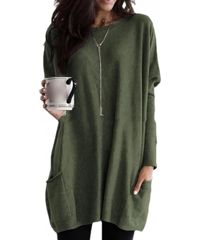 2023 Fall Comfort Totally Smitten Sweater.Women's Casual Long Sleeve Loose Crew Neck Sweater Small Green $9.87 Sweaters