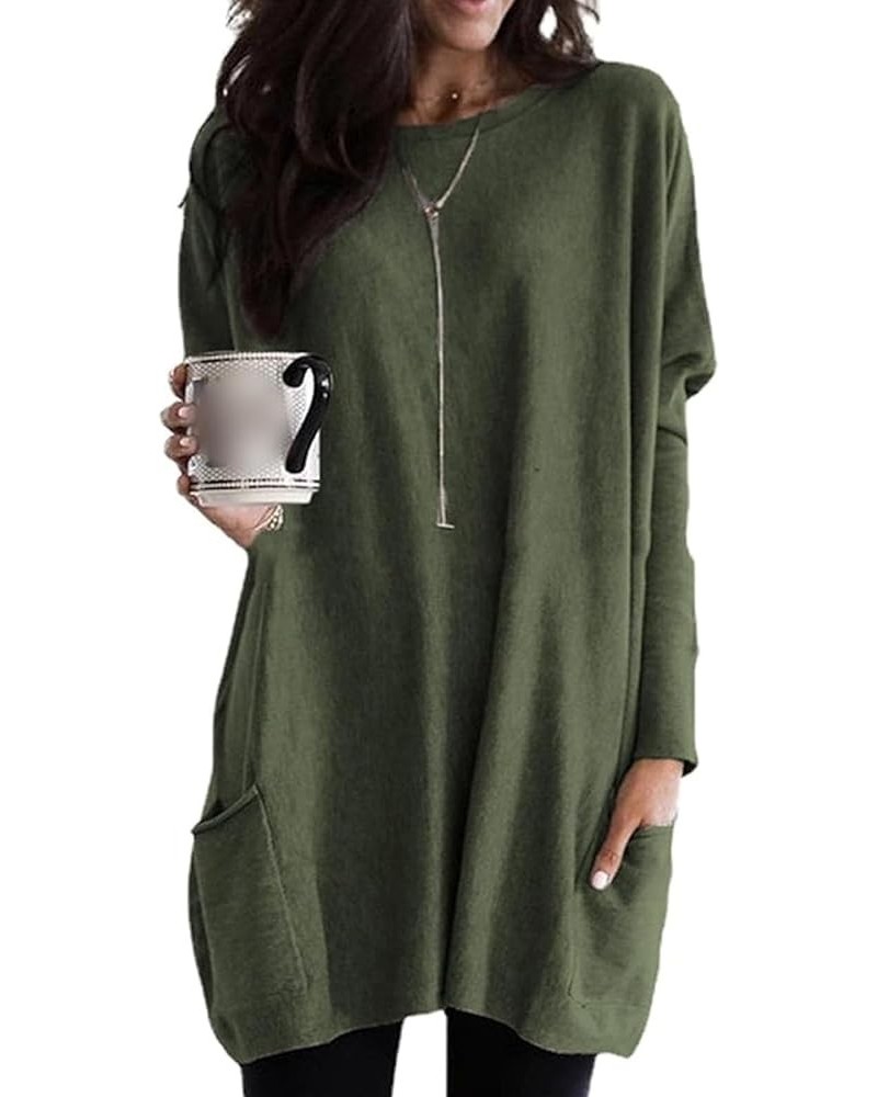 2023 Fall Comfort Totally Smitten Sweater.Women's Casual Long Sleeve Loose Crew Neck Sweater Small Green $9.87 Sweaters