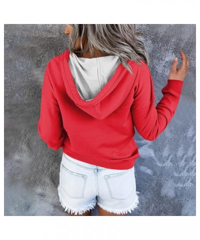 Womens Oversized Sweastshirt 2023 Fashion Casual Loose Plus Size Tops Trendy Cute Hoodies Pullover Fall Clothes 2023 Jk-c Red...