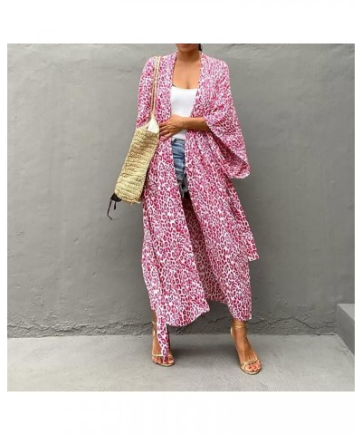 Women's Bikini Bathing Suit Cover Up Swimwear Open Front Kimono Jacket Cardigan Long Robe Dress Print 27 $16.49 Swimsuits