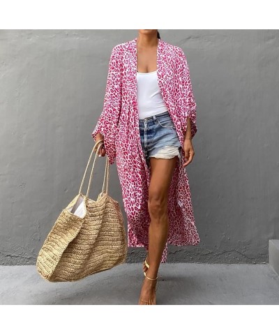 Women's Bikini Bathing Suit Cover Up Swimwear Open Front Kimono Jacket Cardigan Long Robe Dress Print 27 $16.49 Swimsuits