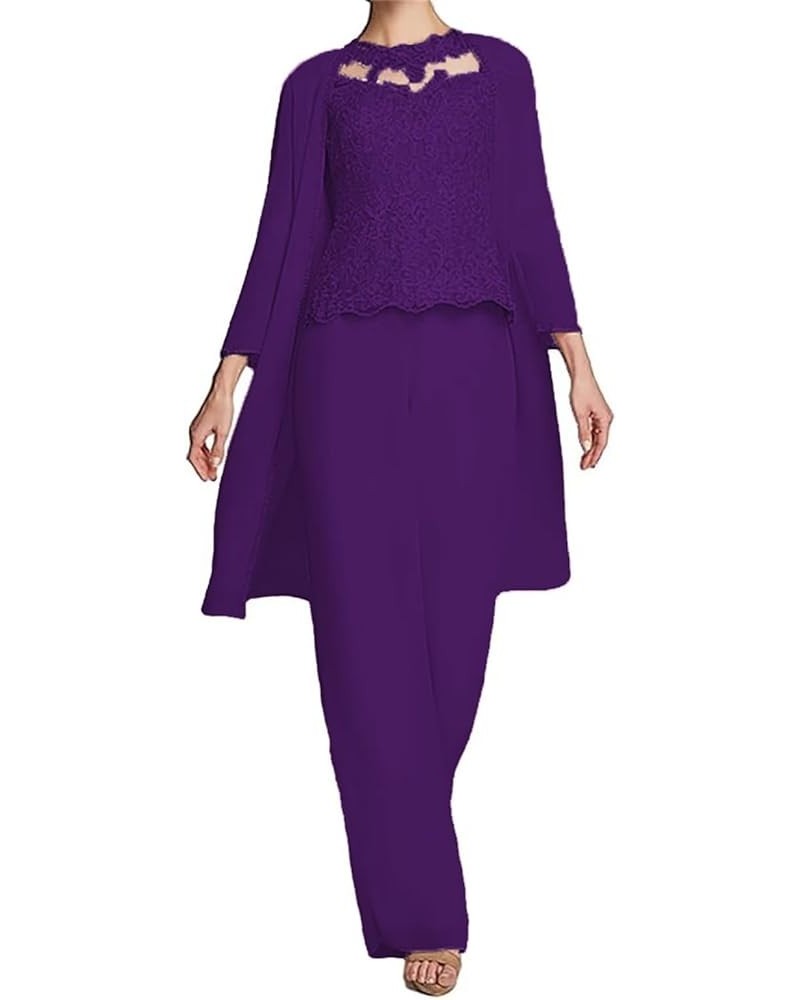 Mother of The Bride Pant Suits for Wedding Pantsuits for Women Dressy Wedding Guest Mother of Groom Pant Suits Purple $39.39 ...