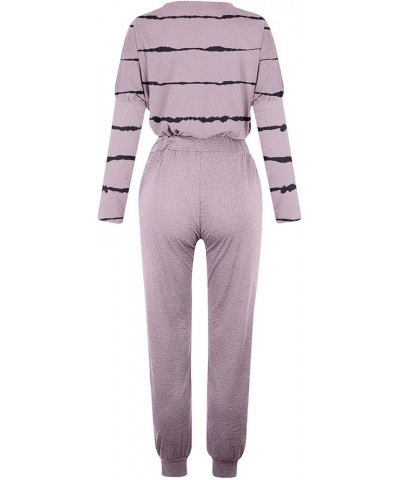 2 Piece Sweatsuits for Women Fall Clothes Leisure Long Sleeve Tops Sweatpants Lounge Travel Outfits Jogger Sets Track Suits C...