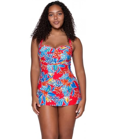 Sienna Swim Dress Women's One Piece Swimsuit Tiger Lily $62.04 Swimsuits