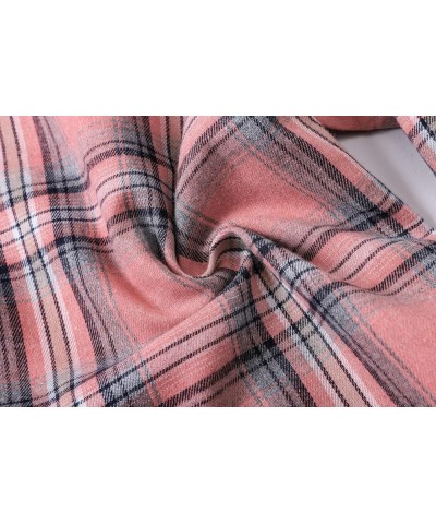 Girls & Women's Long Sleeve Casual Button Down Shirts, 3 Months - Adult 2XL Youth Orange Pink $7.94 Blouses