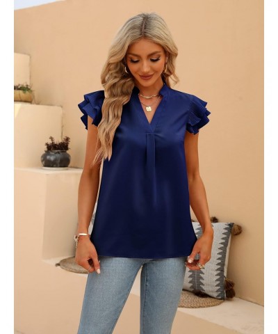 Women's Business Casual Tops Ladies V Neck T Shirts Blouses for Women $13.24 T-Shirts