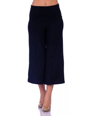 SR Women's Knit Capri Culottes Pants (Size: S - 5X) Black $13.43 Pants